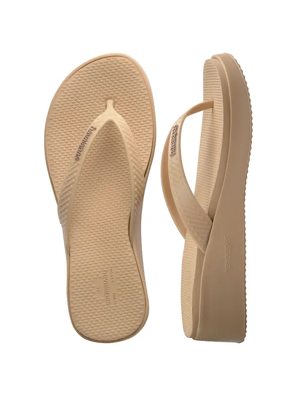 Havaianas Women's High Platform II Flip Flops - Golden Image 5