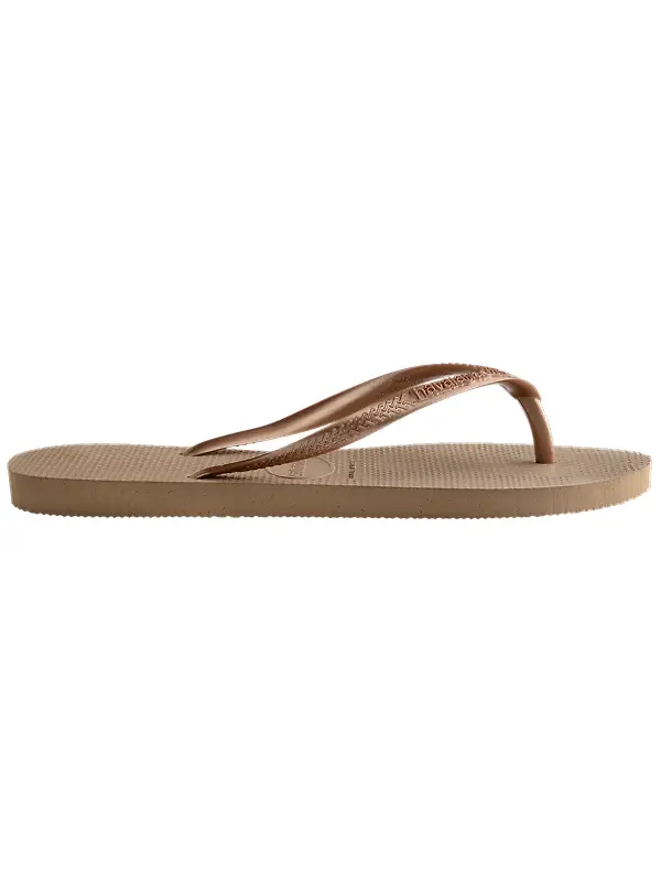 Havaianas Women's Slim Flip Flops - Rose Gold Image 3