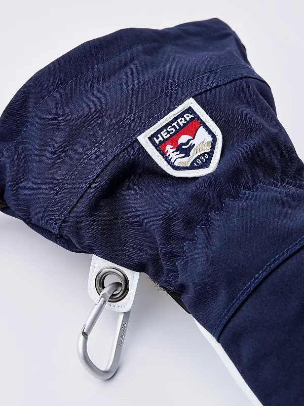 Hestra Army Leather Heli Ski 5 Finger Gloves - Navy Image 5