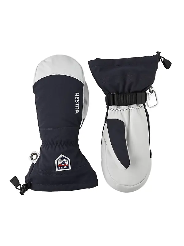 Hestra Army Leather Heli Ski Mittens - Navy Image 1