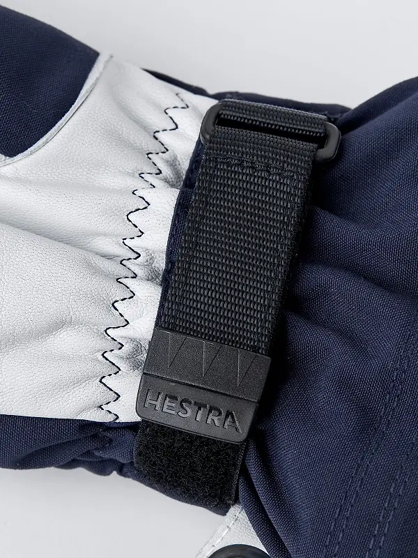 Hestra Army Leather Heli Ski Mittens - Navy Image 3