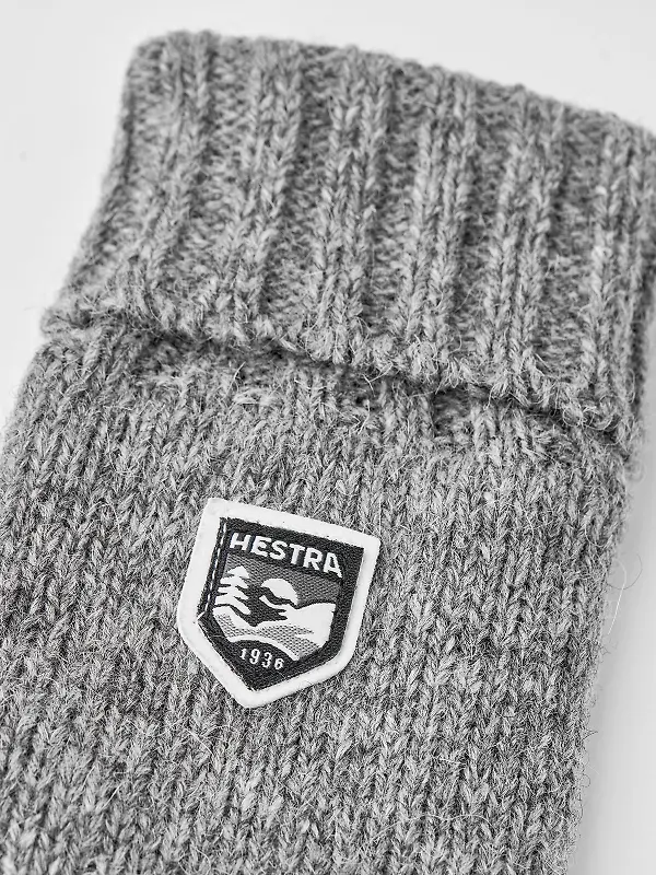 Hestra Basic Wool Gloves - Grey Image 2