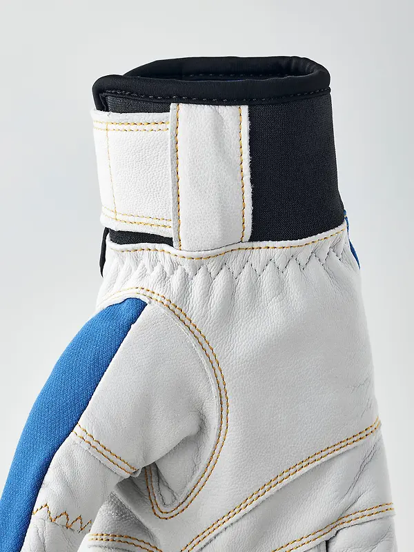 Hestra Ergo Grip Active 5 Finger Gloves - Royal Blue/Yellow Image 5