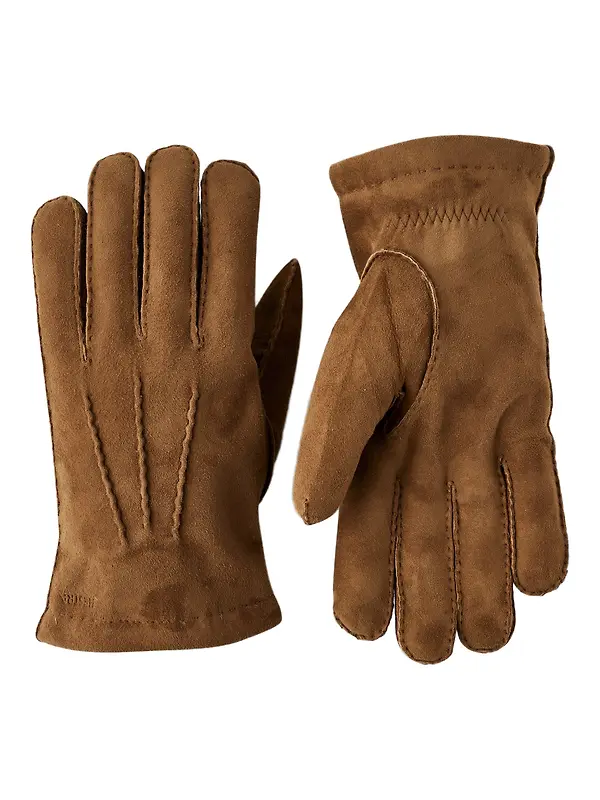 Hestra Men's Arthur Suede Gloves - Whiskey Image 1