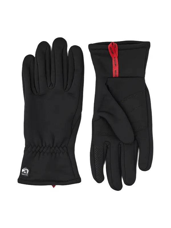 Hestra Touch Point Fleece 5 Finger Glove Liners - Black Image 1