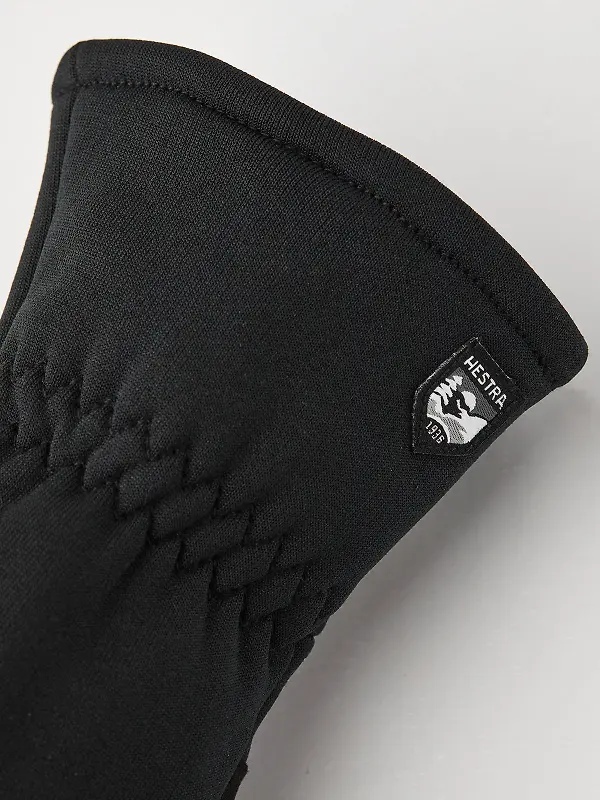 Hestra Touch Point Fleece 5 Finger Glove Liners - Black Image 2