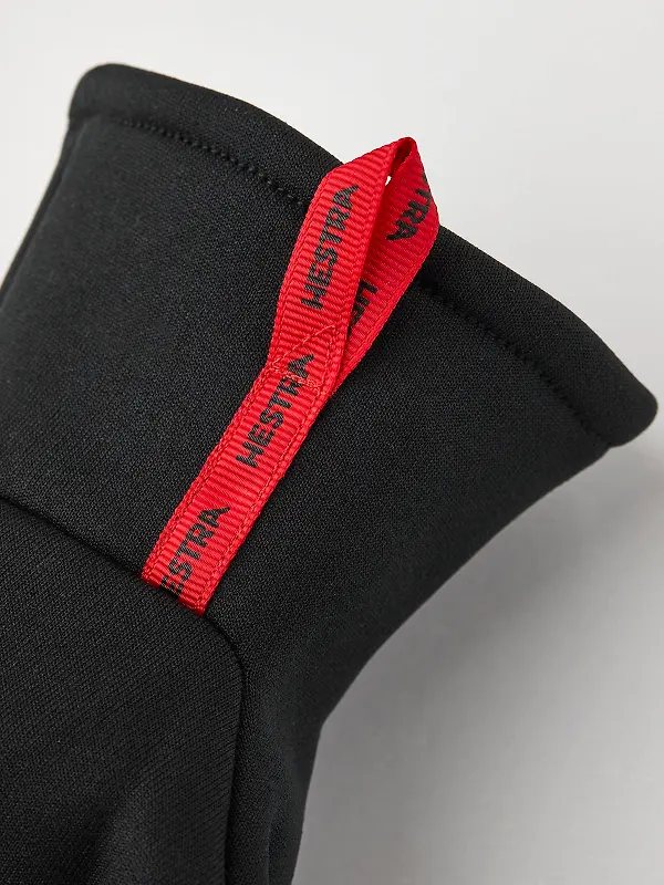 Hestra Touch Point Fleece 5 Finger Glove Liners - Black Image 4