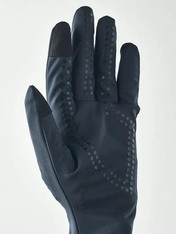 Hestra Windbreaker Light 5 Finger Glove Liners - Black Image 2