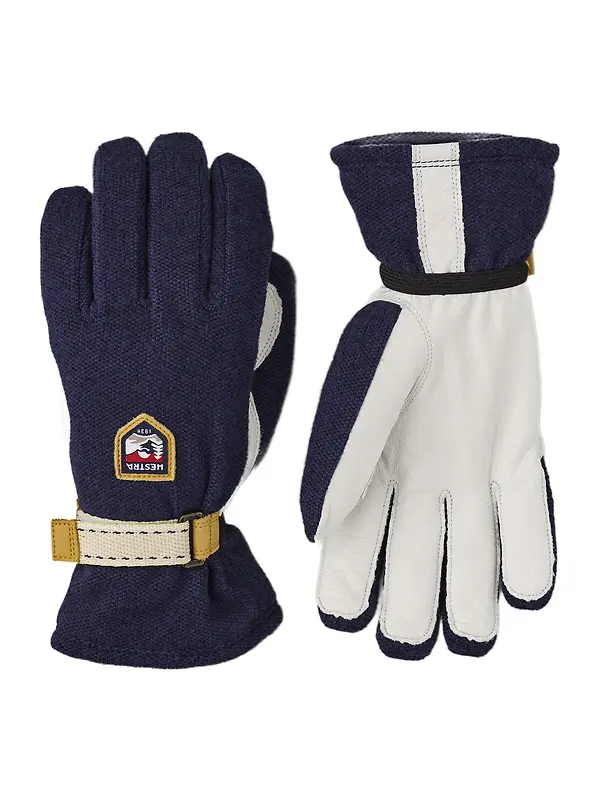Hestra Windbreaker Tour 5 Finger Gloves - Navy Image 1