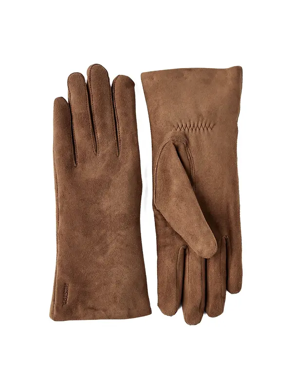Hestra Women's Elisabeth Suede Gloves - Whiskey Image 1