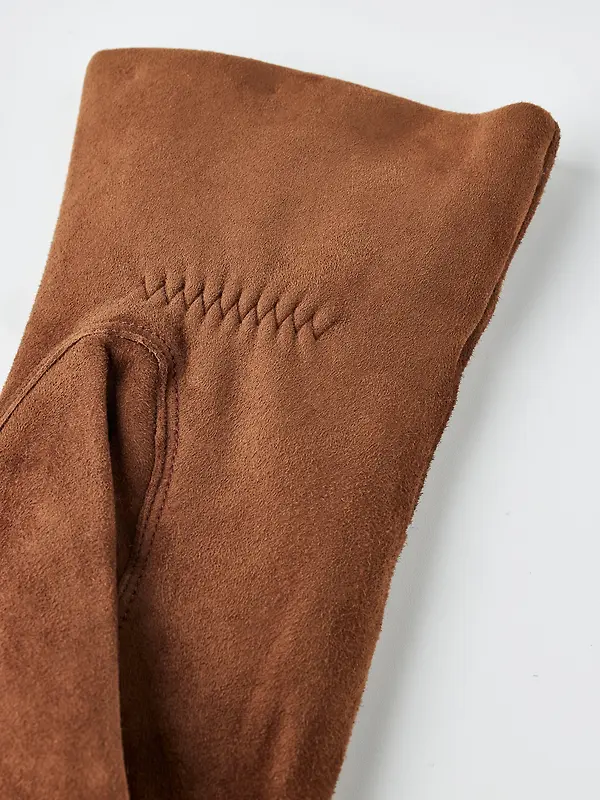 Hestra Women's Elisabeth Suede Gloves - Whiskey Image 5