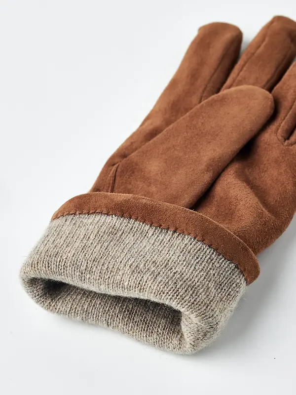 Hestra Women's Elisabeth Suede Gloves - Whiskey Image 6