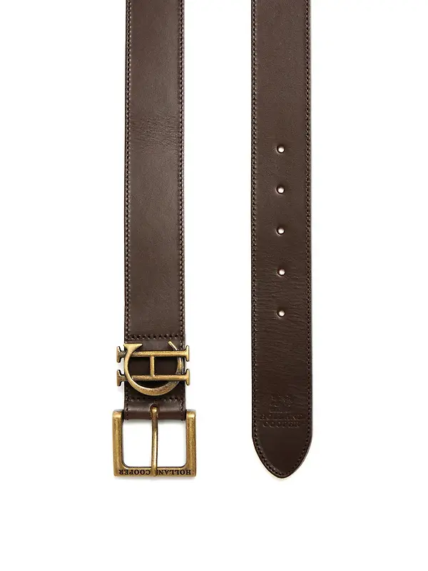 Holland Cooper Men's Classic Belt - Chocolate Image 4