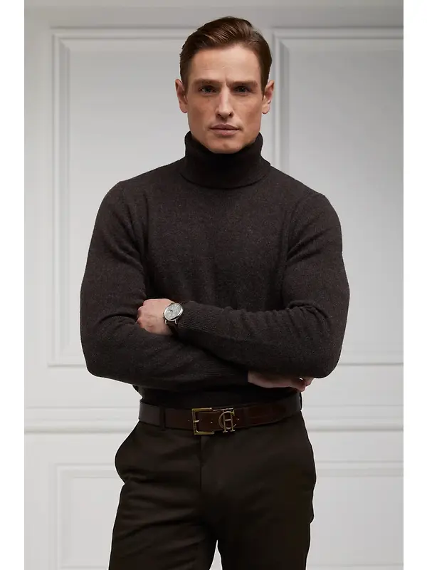 Holland Cooper Men's Classic Belt - Chocolate Image 5