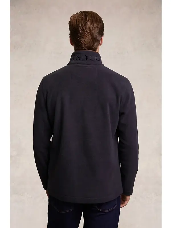 Holland Cooper Men's Country Fleece Quarter Zip - Ink Navy Image 6