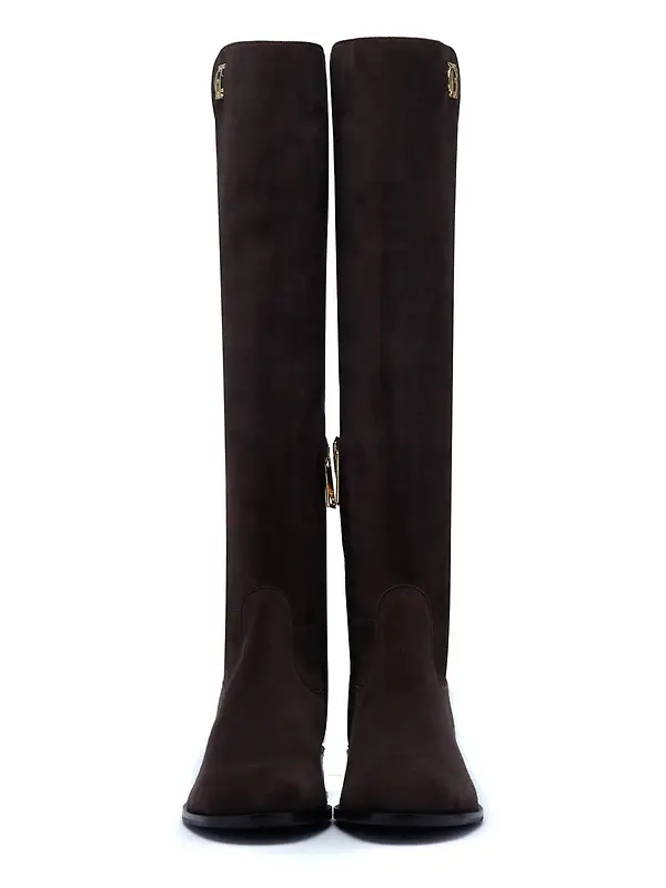Holland Cooper Women's Albany Knee Boots - Chocolate Suede Image 13