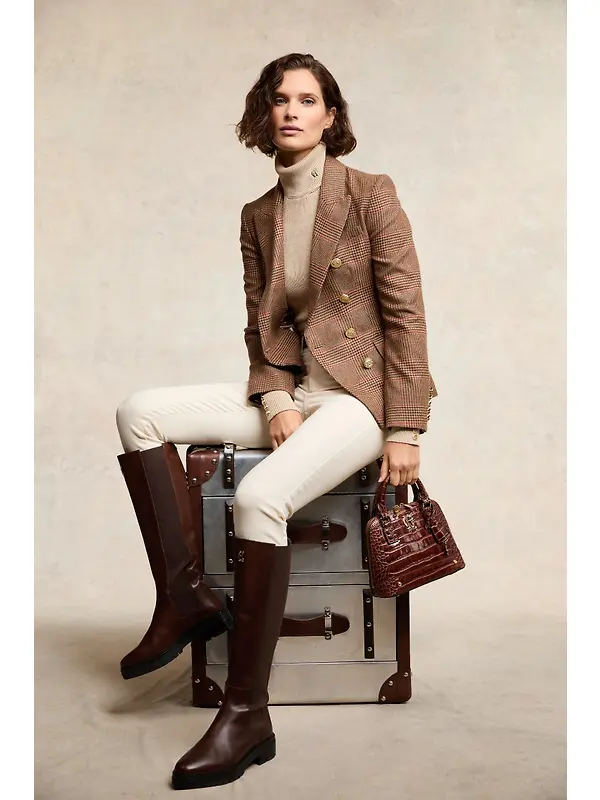 Holland Cooper Women's Astoria Knee Boots - Rich Chocolate Image 2
