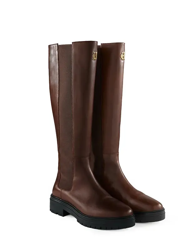 Holland Cooper Women's Astoria Knee Boots - Rich Chocolate Image 3