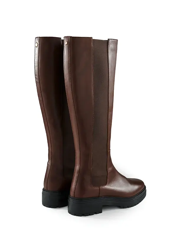 Holland Cooper Women's Astoria Knee Boots - Rich Chocolate Image 8