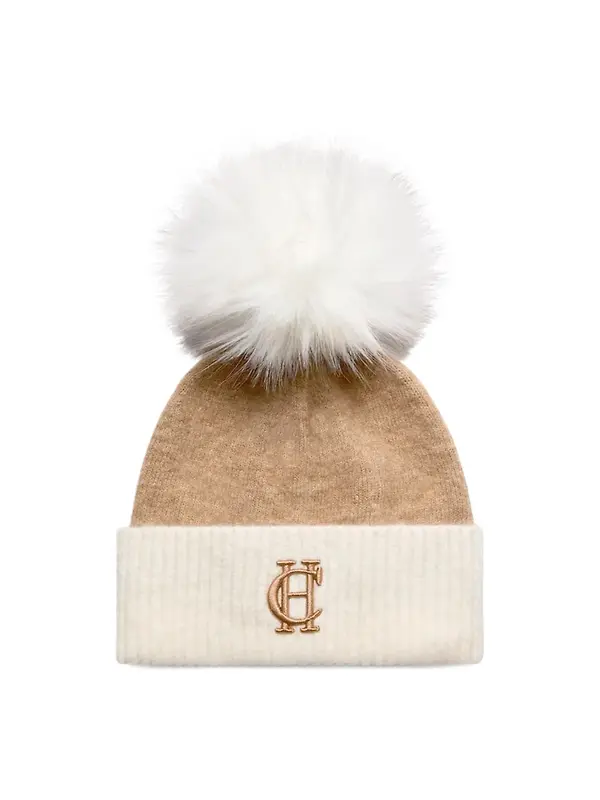 Holland Cooper Women's Chelsea Bobble Hat - Camel Image 1