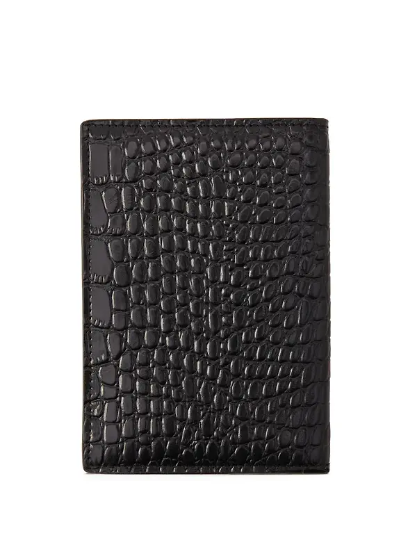 Holland Cooper Women's Chelsea Passport Holder - Black Croc Image 2