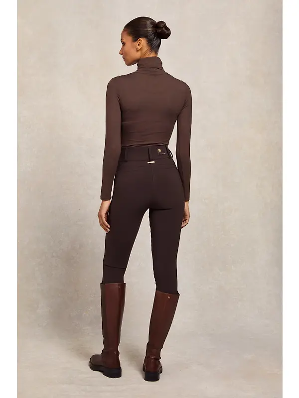 Holland Cooper Women's Contour Trousers - Chocolate Image 3
