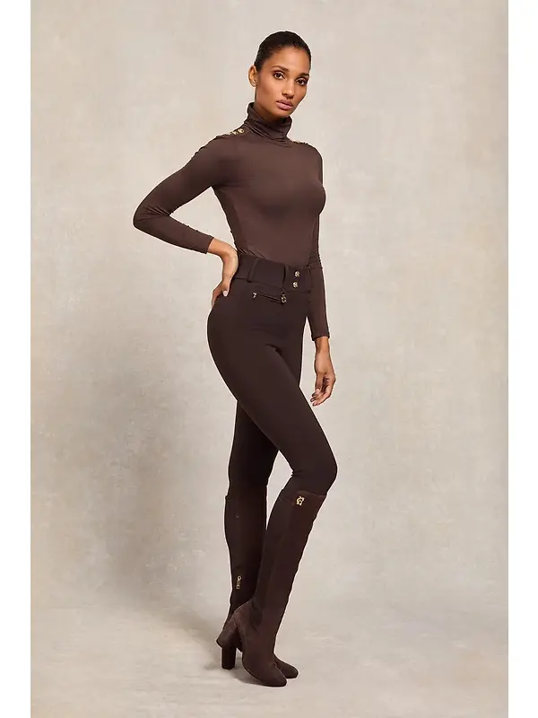 Holland Cooper Women's Contour Trousers - Chocolate Image 6
