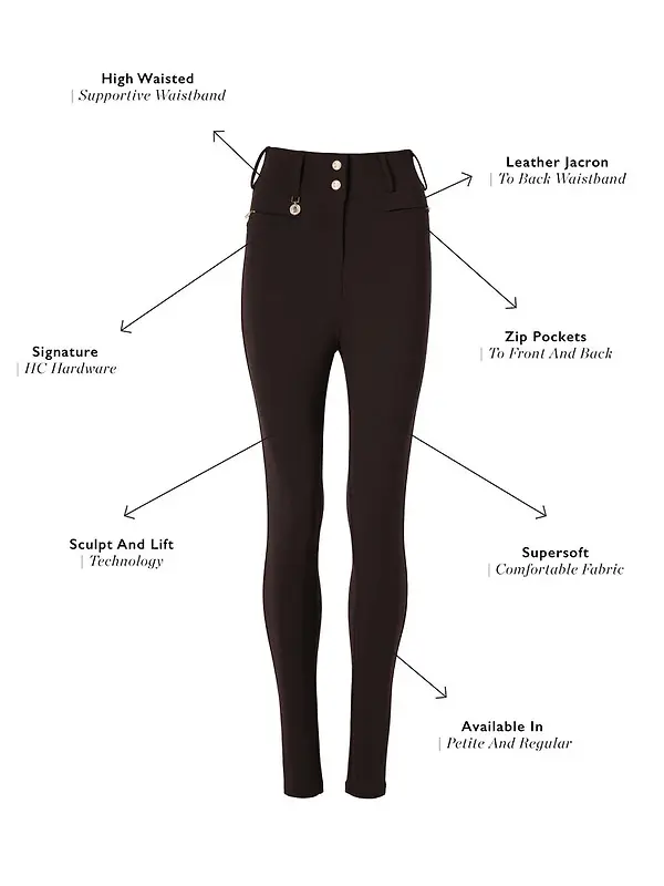 Holland Cooper Women's Contour Trousers - Chocolate Image 9