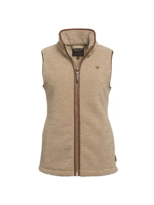 Product image of Holland Cooper Women's Country Fleece Gilet - Natural Borg