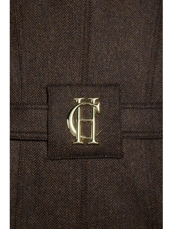Holland Cooper Women's Marlborough Trench Coat - Chocolate Herringbone Image 11