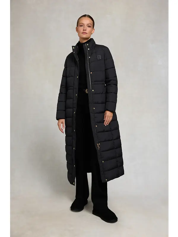 Holland Cooper Women's Milton Longline Coat - Black Image 3