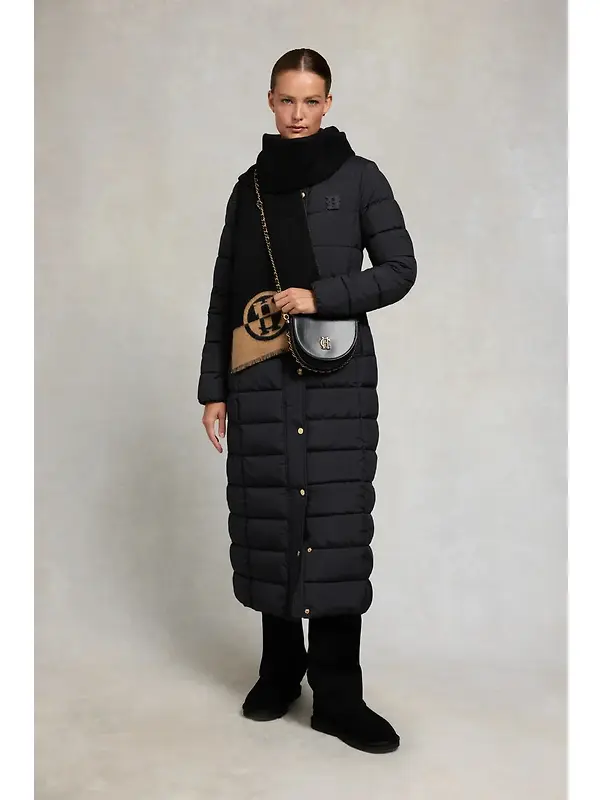 Holland Cooper Women's Milton Longline Coat - Black Image 4