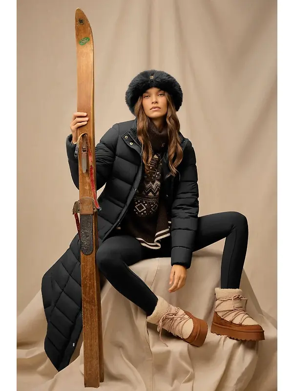 Holland Cooper Women's Milton Longline Coat - Black Image 7