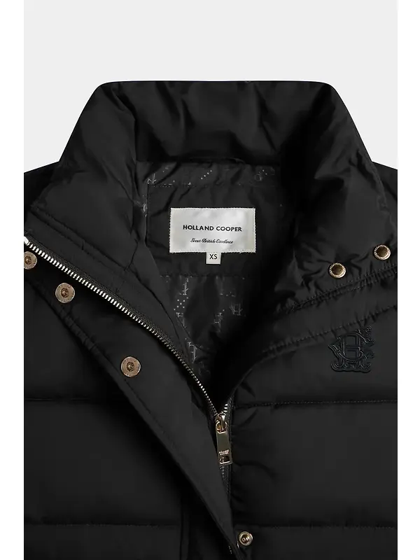 Holland Cooper Women's Milton Longline Coat - Black Image 9