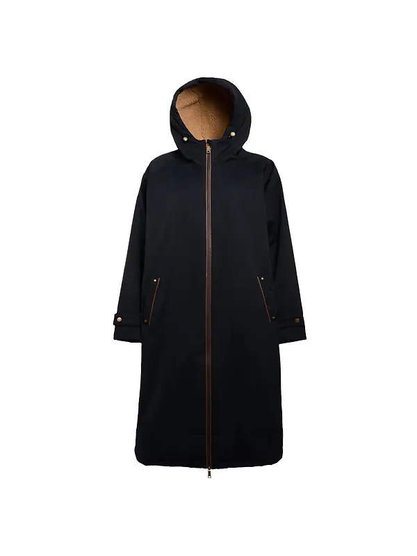 Holland Cooper Women's One-Size Waterproof Coat - Ink Navy Image 1