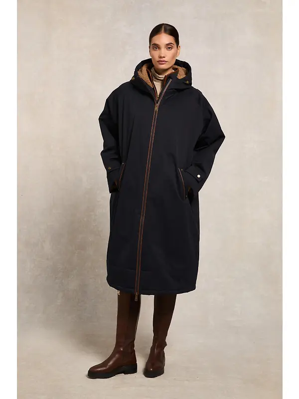 Holland Cooper Women's One-Size Waterproof Coat - Ink Navy Image 2
