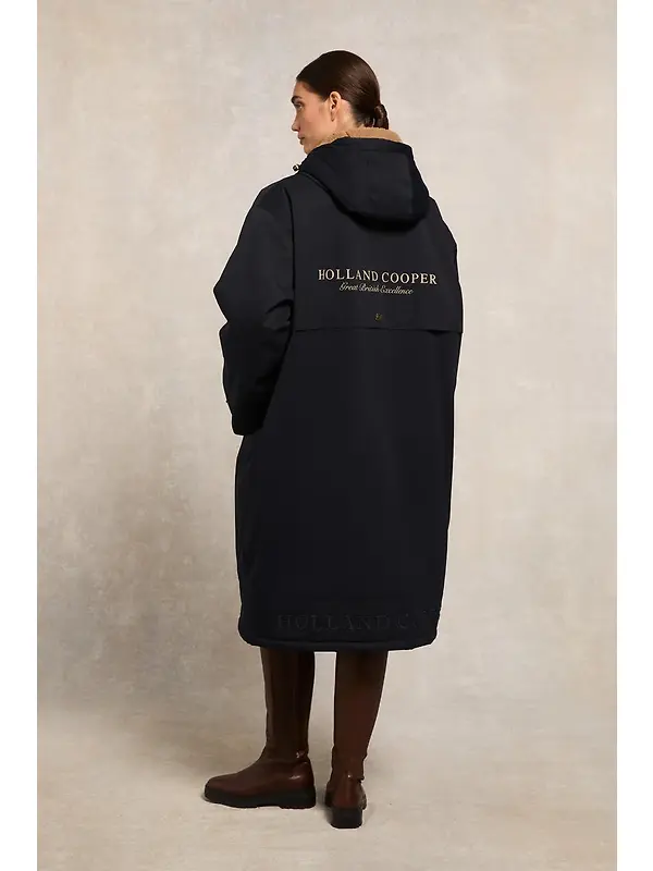 Holland Cooper Women's One-Size Waterproof Coat - Ink Navy Image 4
