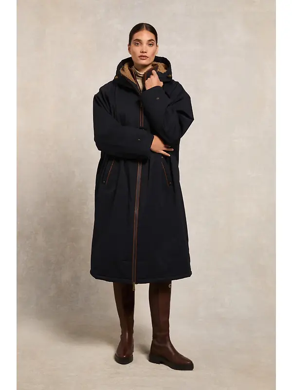 Holland Cooper Women's One-Size Waterproof Coat - Ink Navy Image 5