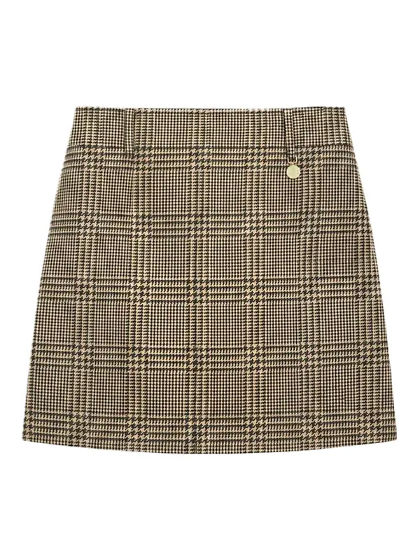 Holland Cooper Women's Regency Skirt - Prince of Wales Brown Image 1