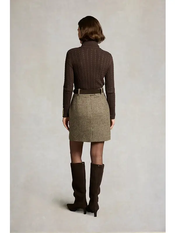 Holland Cooper Women's Regency Skirt - Prince of Wales Brown Image 6