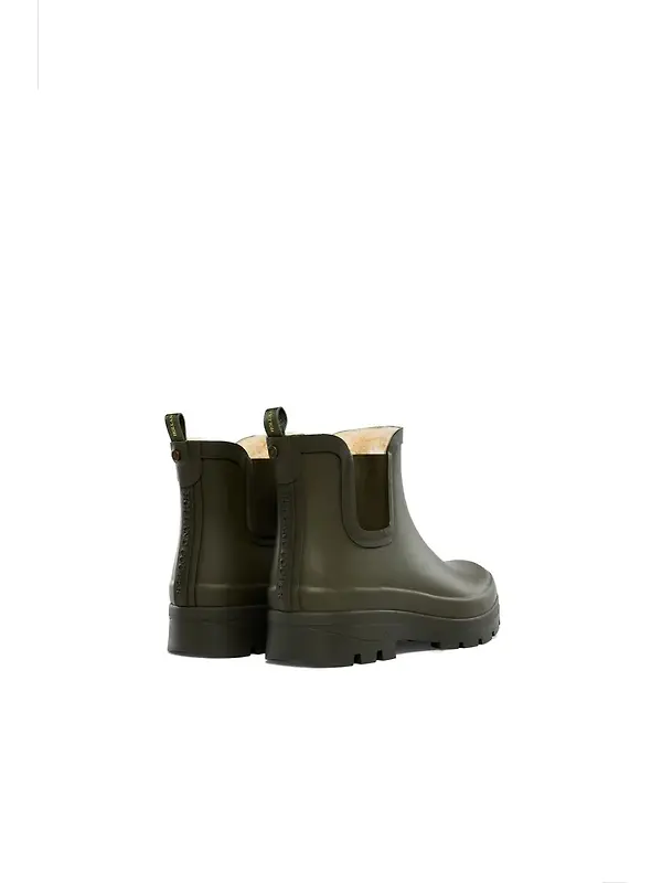 Holland Cooper Women's Sherpa Lined Chunky Chelsea Wellingtons - Khaki Image 6
