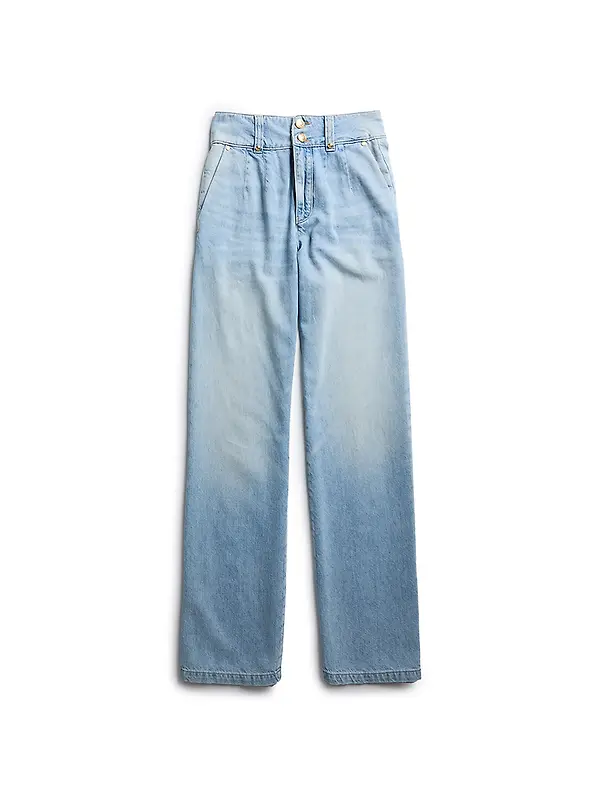 Holland Cooper Women's Tailored Wide Leg Jeans - Vintage Indigo Image 1