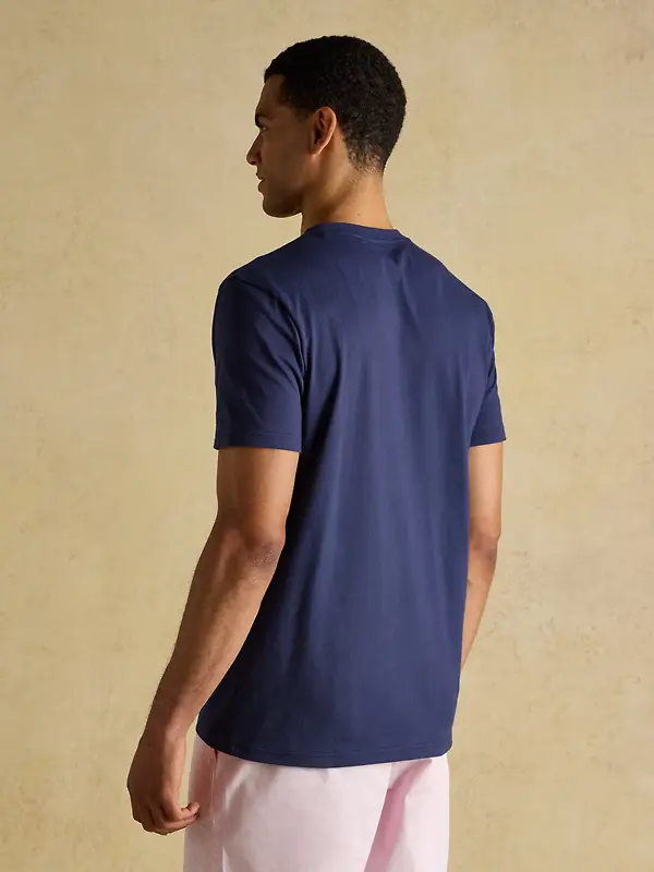 Joules Men's Everyday Classic Fit Cotton T-Shirt - Navy Image 3