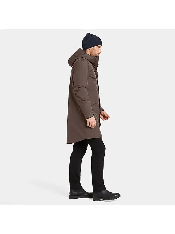 Didriksons Men's Kenny Parka - Mocha Brown Image 7