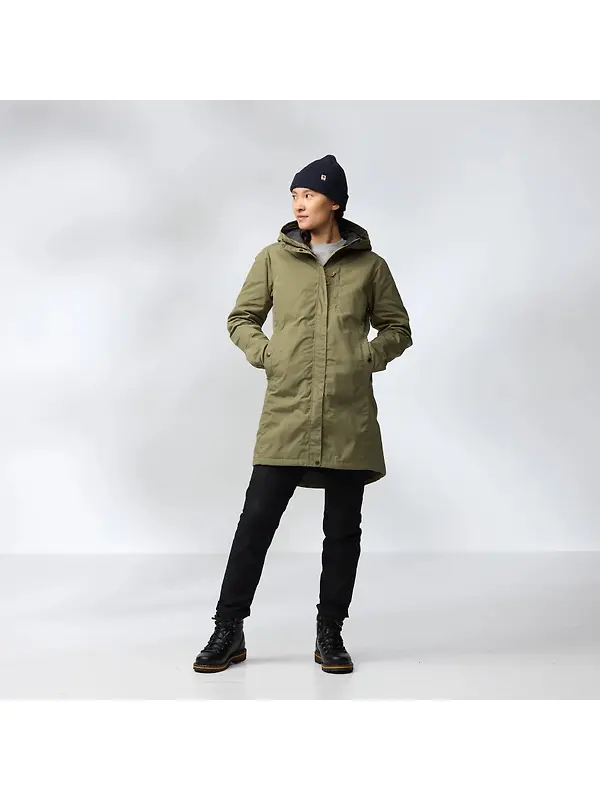 Fjällräven Women's Kiruna Padded Parka - Dark Navy Image 3