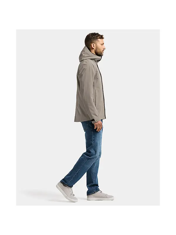 Didriksons Men's Logan Waterproof Jacket - Ash Brown Image 8