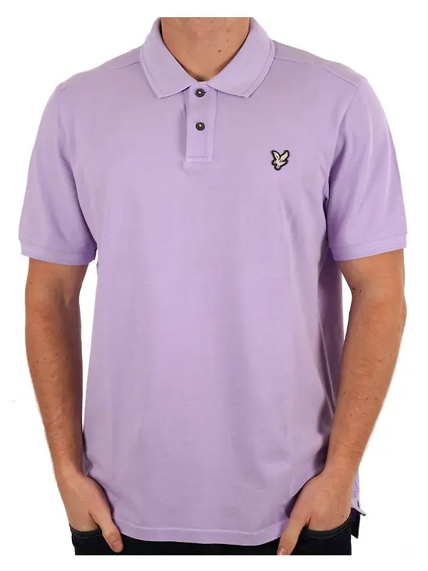 Lyle & Scott Men's Natural Dye Polo - Lavender Image 5