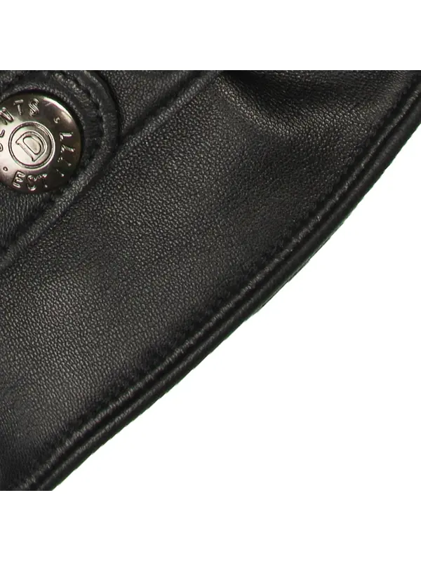 Dents Men's Tetbury Handsewn Three-Point Wool and Cashmere Blend-Lined Leather Gloves - Black Image 12