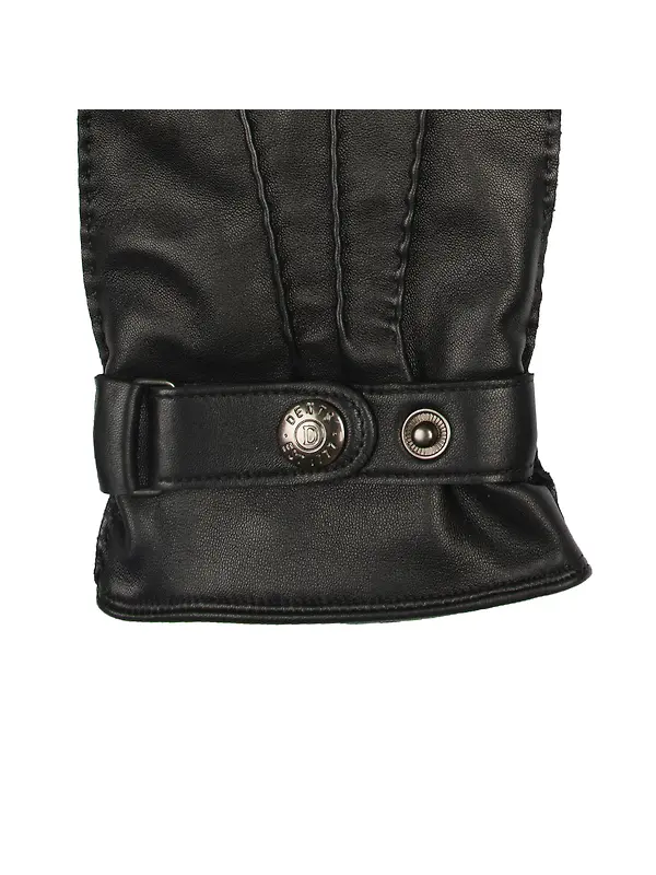 Dents Men's Tetbury Handsewn Three-Point Wool and Cashmere Blend-Lined Leather Gloves - Black Image 6
