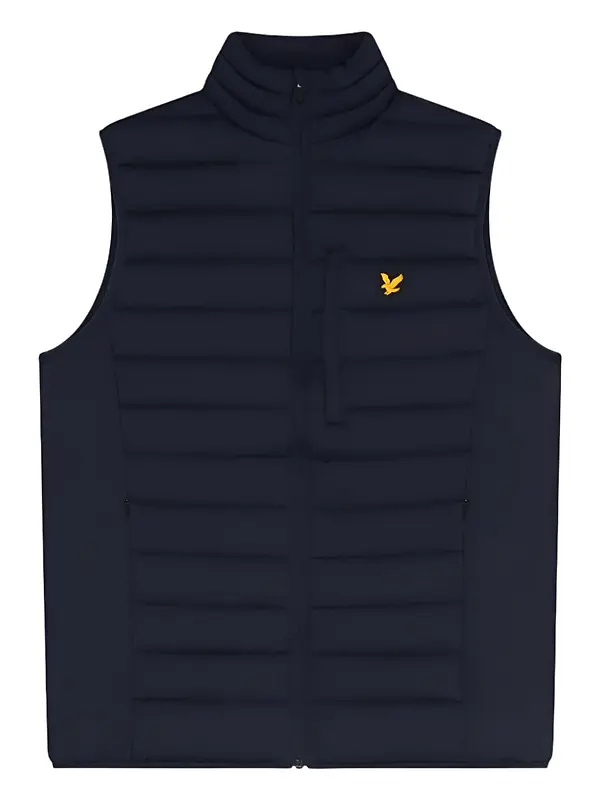 Lyle & Scott Men's Stretch Lightweight Quilted Gilet - Dark Navy Image 1